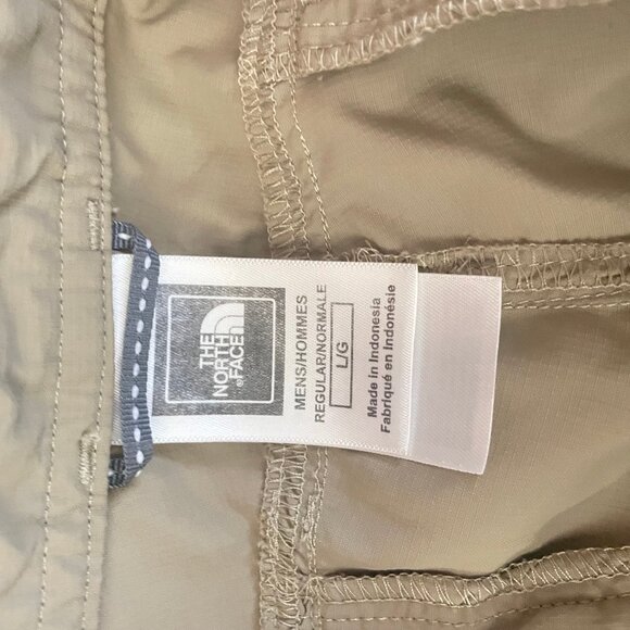 The North Face Convertible Pants Mens Large Horizon II Shorts Hike Beige AT9M - Picture 8 of 11